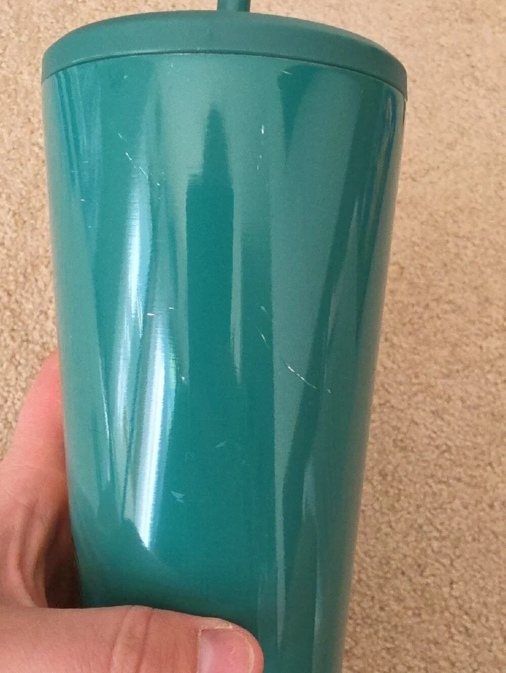 Hobby Lobby Teal and Gold Merry and Bright Drinkware Tumblers (Set of 2)
